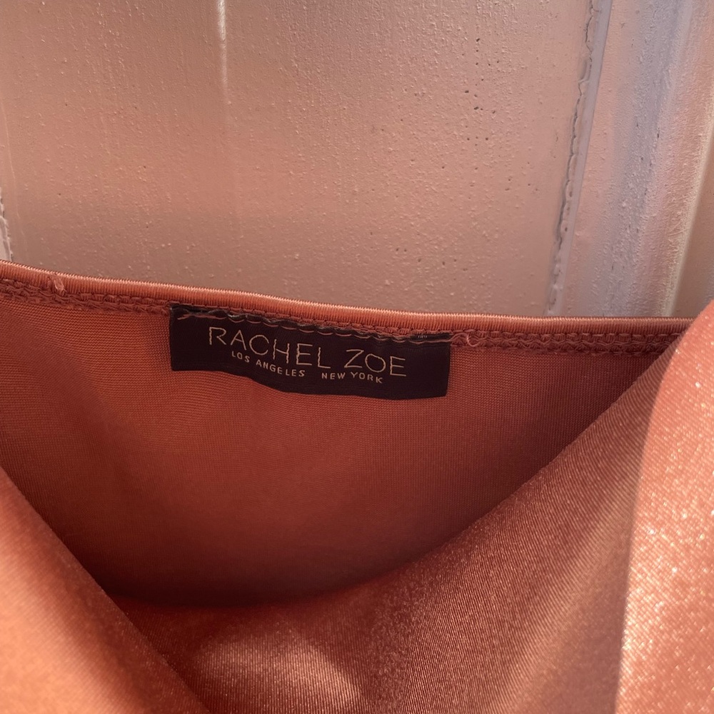 🎉🎁Holiday Party Steal🎁🎉 ROSE GOLD shimmer faux-wrap dress - Picture 4 of 6